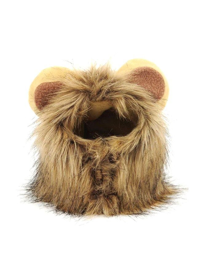 Loquat Lion Shape Hat Brown 15x1.5x12cm - Image 1