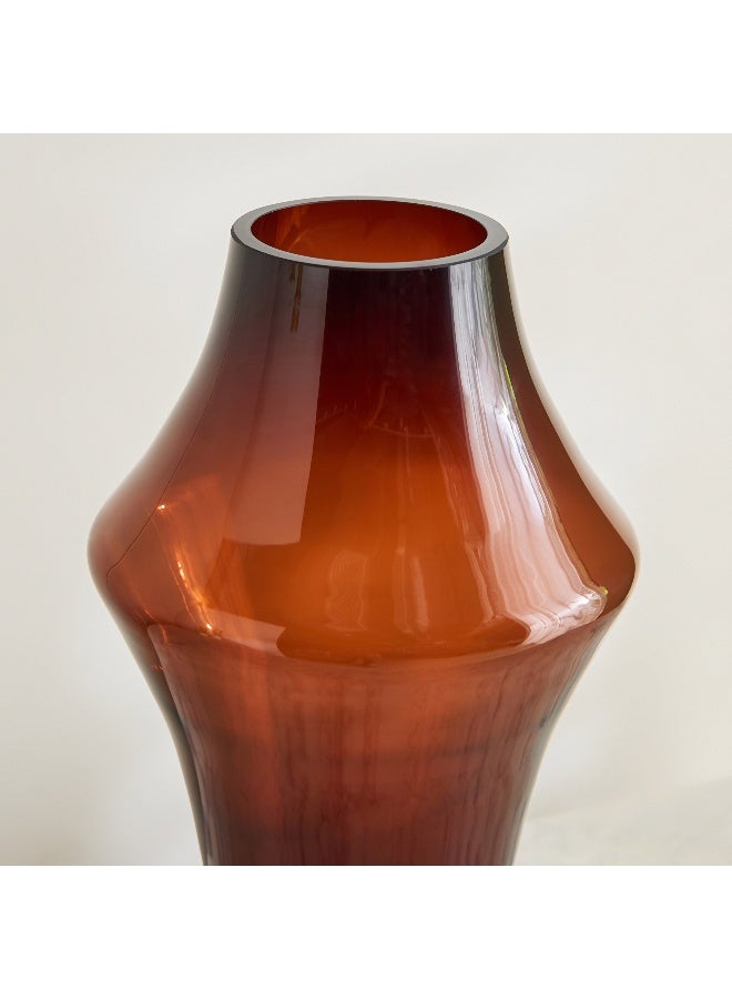 Home Box مزهرية ديكور زجاجية ثقيلة بيدرو - 16.5x30 سم - Image 3