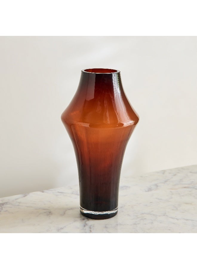 Home Box مزهرية ديكور زجاجية ثقيلة بيدرو - 16.5x30 سم - Image 2