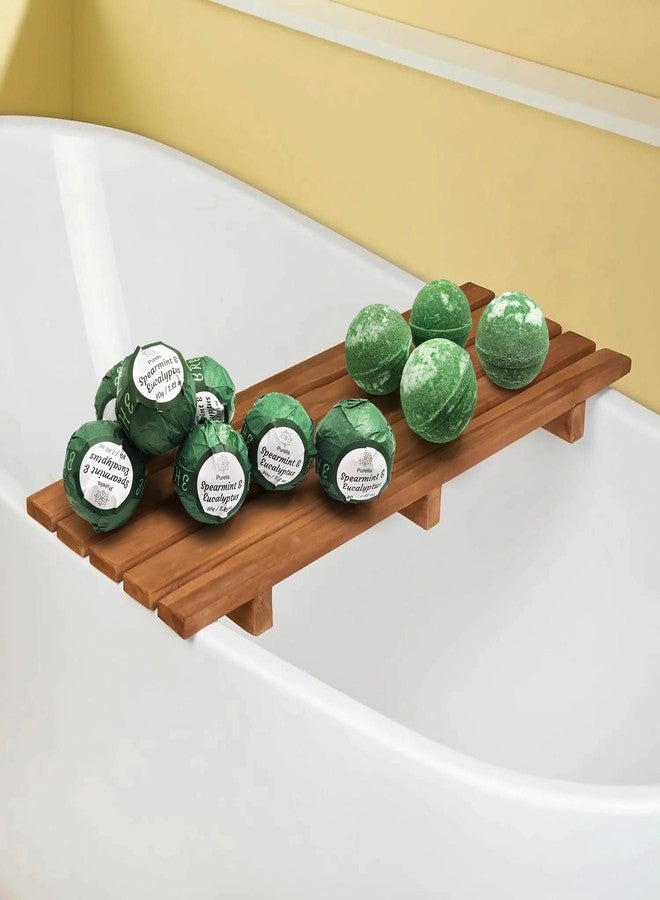 Purelis Handmade 24-Pack Spearmint & Eucalyptus Bath Bombs - Natural Moisturizing Aromatherapy Bath Bombs for Men and Women - Image 5
