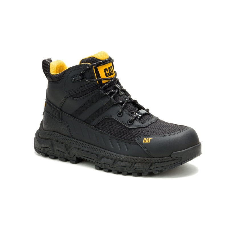 CATERPILLAR حذاء عمل خفيف الوزن من CAT Booster Vent CT للرجال - تنفس، مقاوم للانزلاق، حماية من المخاطر الكهربائية - أسود - Image 2