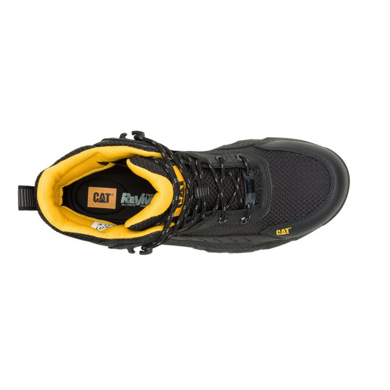 CATERPILLAR حذاء عمل خفيف الوزن من CAT Booster Vent CT للرجال - تنفس، مقاوم للانزلاق، حماية من المخاطر الكهربائية - أسود - Image 5