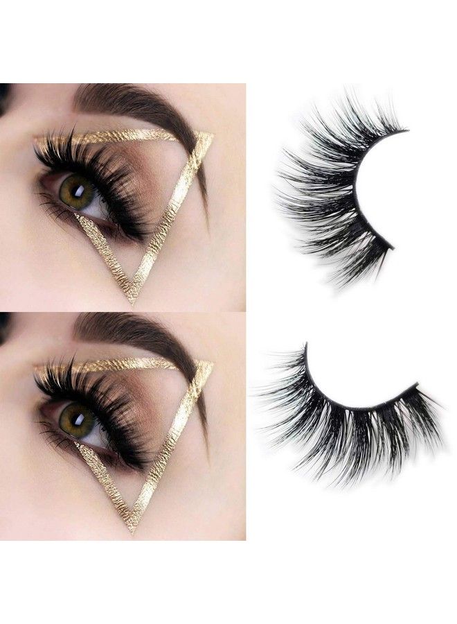 Veleasha 5D Faux Mink Lashes Handmade Luxurious Volume Fluffy Natural False Eyelashes 7 Pairs : Dubai - Image 3