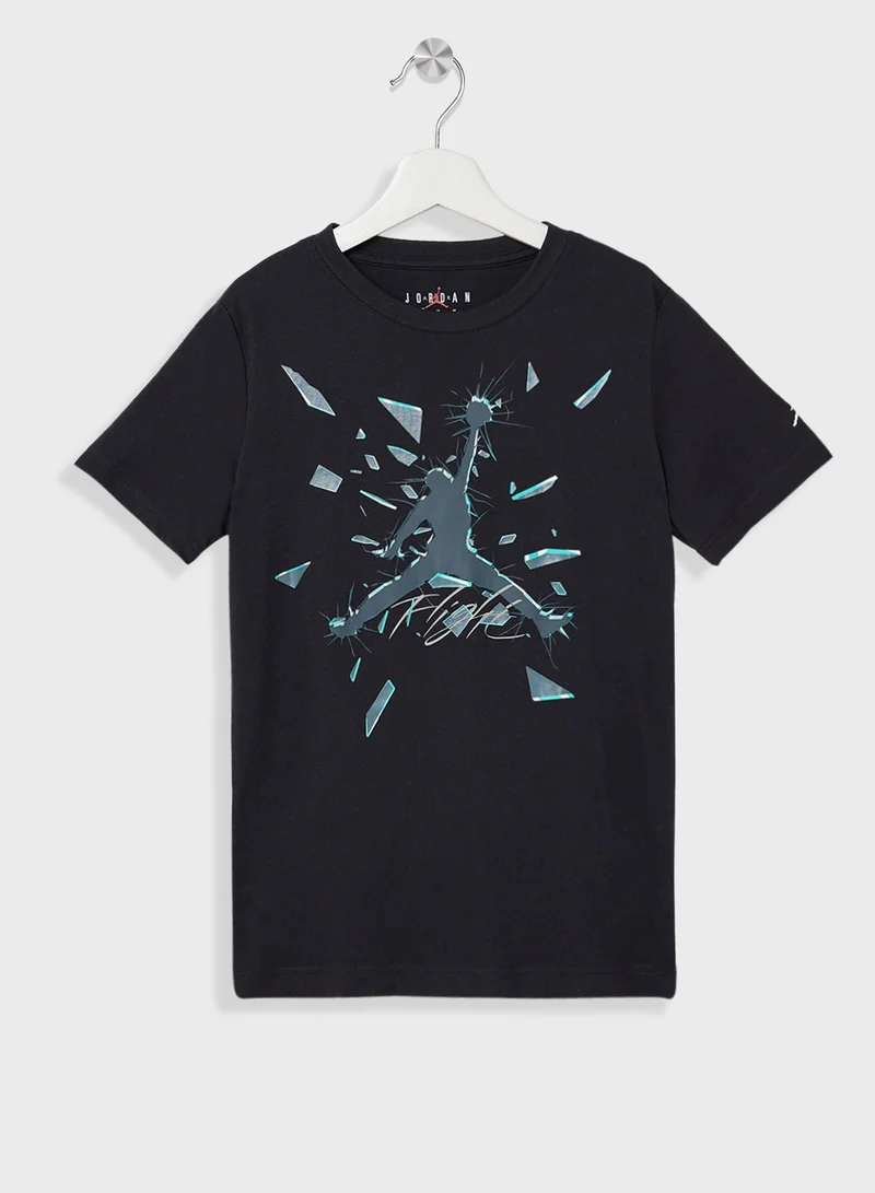 جوردن Youth Jordan Jumpman Shattered Glass T-Shirt