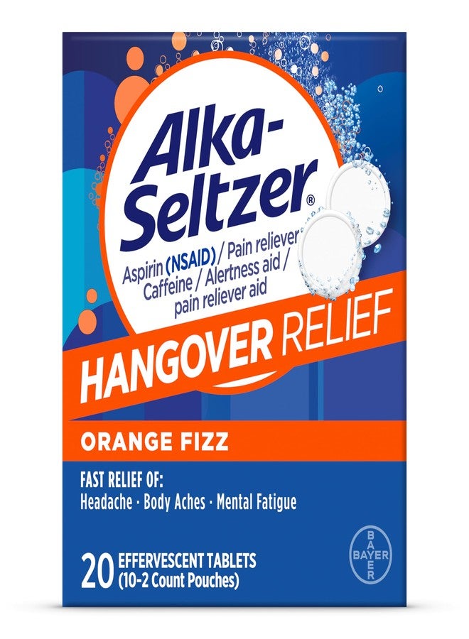 Alka-Seltzer Hangover Relief Effervescent Tablets Formulated for Fast Relief of Headaches, Body Aches and Mental Fatigue, 20CT - Image 1