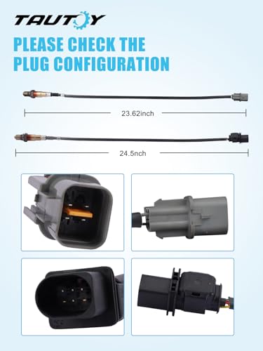 TAUTOY 234-5055 234-4568 Upstream Downstream Air Fuel Ratio O2 Oxygen Sensor 234-5055 234-4568 for Kia Rio 2012-2018 Soul 2012-2018 for Hyundai Accent Veloster 2012-2017, 39210-03060 392102B110 - Image 2