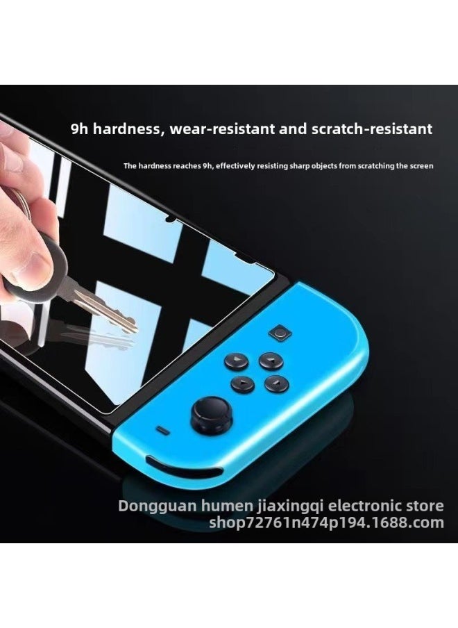 Suitable For Nintendo SwitchLITE HD Tempered Film Switcholed Game Machine Glass Protective Film-Color:Switch OLED ]
