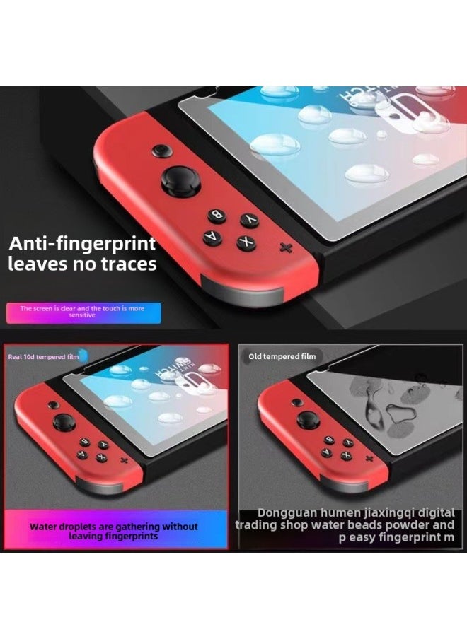 Suitable For Nintendo SwitchLITE HD Tempered Film Switcholed Game Machine Glass Protective Film-Color:Switch OLED ]