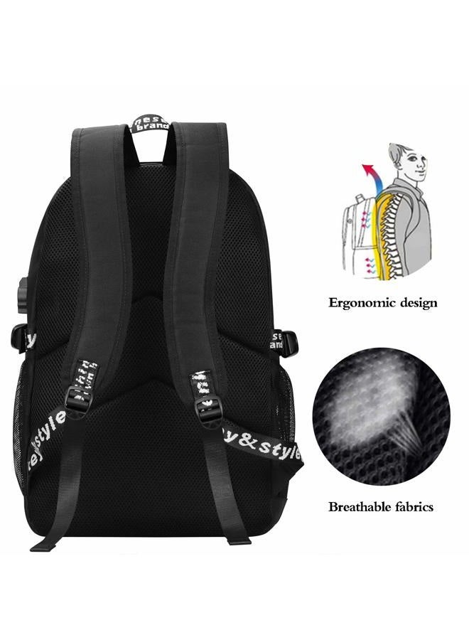 FEWOFJ Anime Astronaut Backpack for Boys, School Bags Glow Bookbags for Teenagers - Image 5