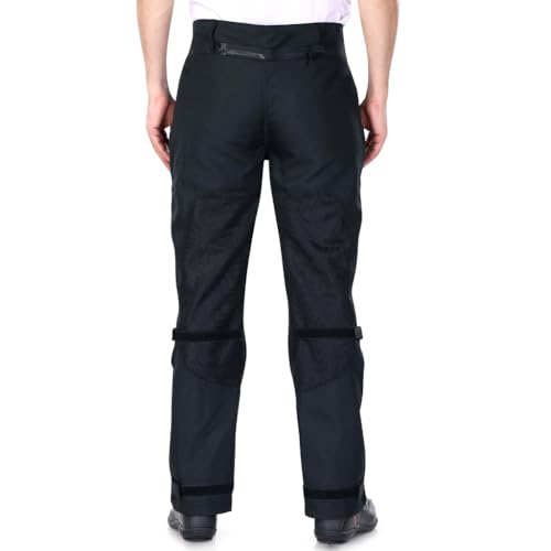 Raida Tourer Motorcycle Riding Pant | Level 2 Hip & Knee Armor | Abrasion Resistance (in, Alpha, 5XL, Regular, Black) - Image 2