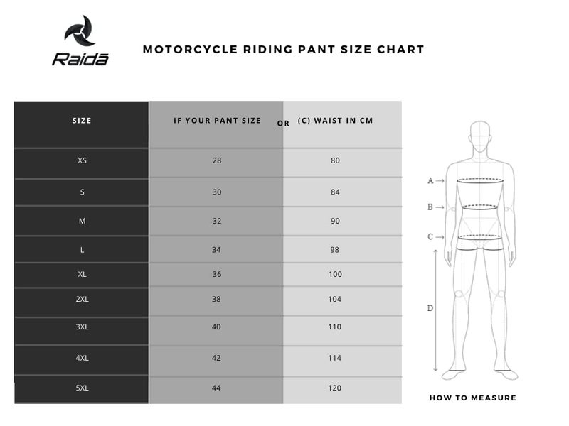 Raida Tourer Motorcycle Riding Pant | Level 2 Hip & Knee Armor | Abrasion Resistance (in, Alpha, 5XL, Regular, Black) - Image 5