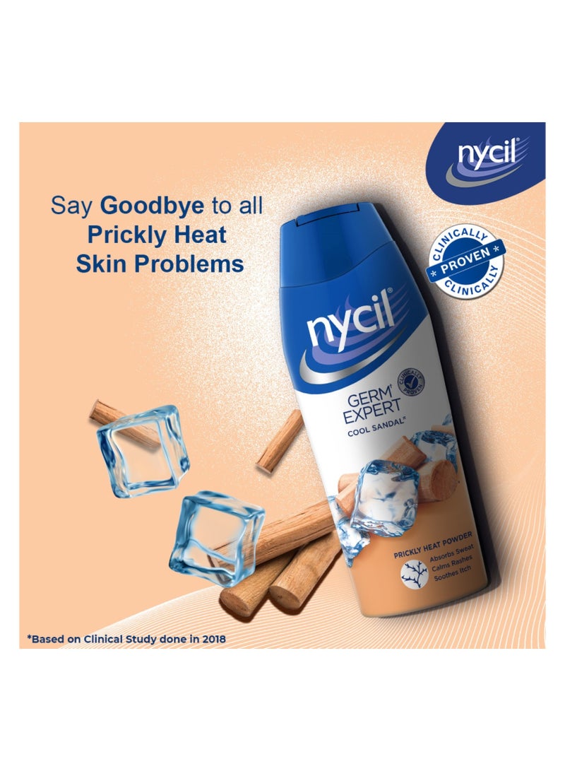 NYCIL Germ Expert Cooling Talc - Cool Sandal 150 g  Cooling Talc powder Cooling Relief - Image 4