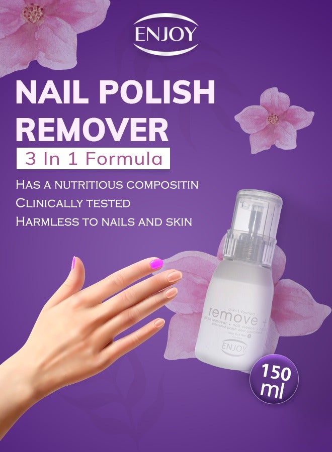 ENJOY "Enjoy Nail Polish Remover Transparent – Fast & Gentle Formula, 150ml" - Image 2
