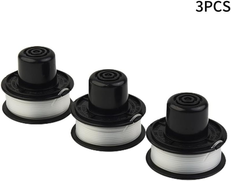 3 قطع رؤوس جزازة لـ Black & Decker، A6226 GL250، GL310 GL360، بكرة تغذية بالدفع، جزازة خيط، قطع غيار بطول خط 6 أمتار - Image 4