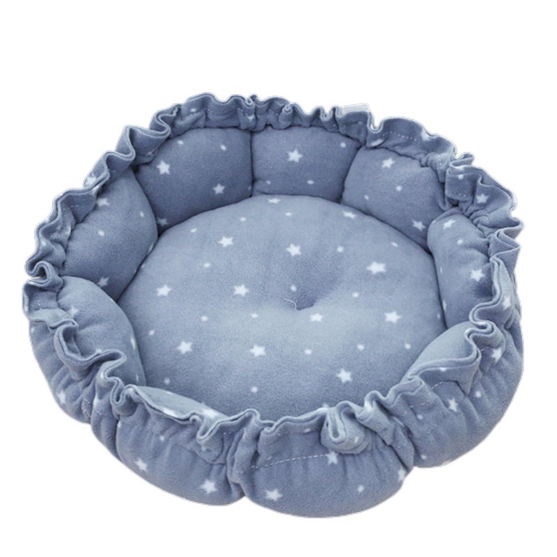 Small Dog House Cozy Winter Pet Nest Windproof Drawstring Closure L - Image 2