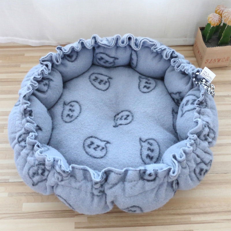 Small Dog House Cozy Winter Pet Nest Windproof Drawstring Closure L - Image 5