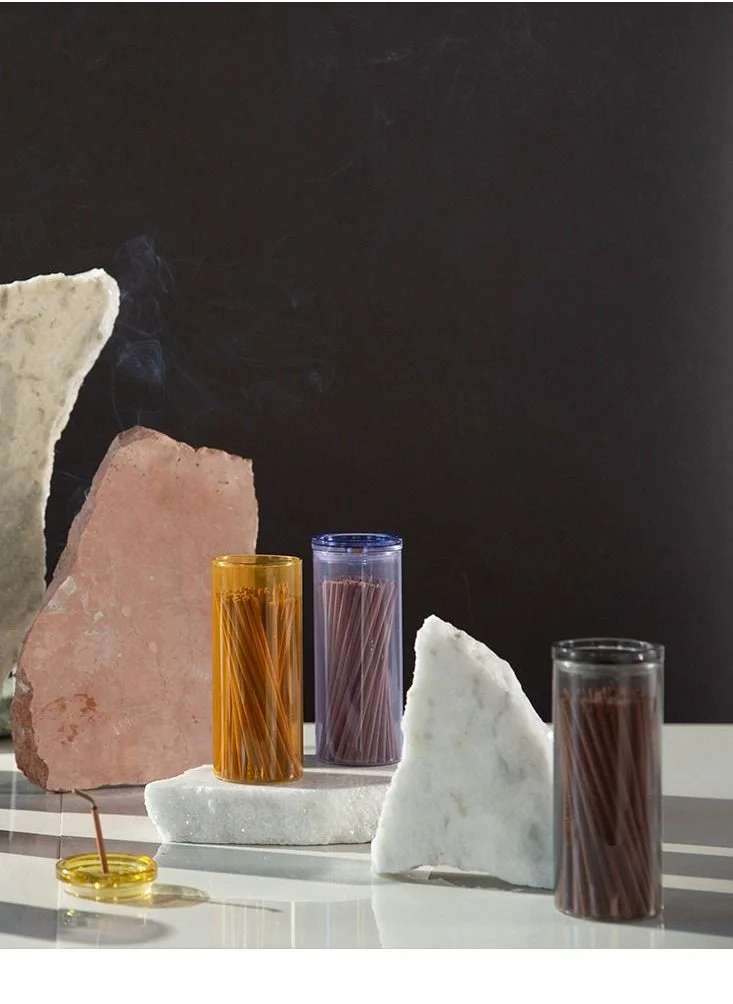 Paddywax Wild Mint & Santal Incense Sticks With Glass Jar & Holder 100 Sticks