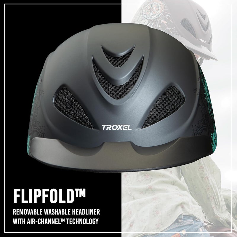 Troxel Rebel Bold Horse Riding Helmet, Low-Profile, Light, Adjustable Design, Safety Horseback Riding Gear - Image 3