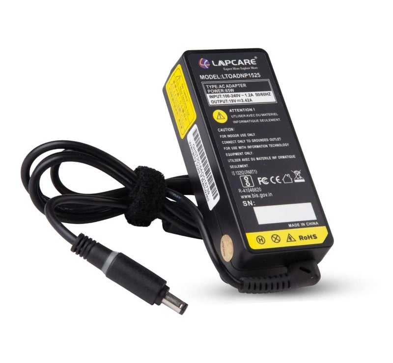 Lapcare 65W AC Adapter Laptop Charger for Toshiba Satellite C55 C55t C55dt C55D L55 L55D L55t P55 P55T S55 S55T C55-a5302 C55-a5300 C655 C655D C675 C850 C855 L655 L675 Portege Z30 Z930 Z835 - Image 1