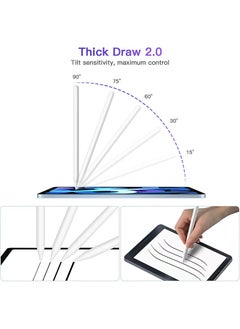 iPad Pencil 2nd Generation with Magnetic Wireless Charging, Apple Pencil 2nd Generation, Smart Pen Compatible with iPad Pro 11 in 1/2/3, iPad Pro 12.9 in 3/4/5, iPad Air 4/5, iPad Mini 6, White - pzsku/Z166C68A71C1ABA8A9DEAZ/45/_/1721295521/e42d7001-b8bb-4744-aea7-8ec46f24b2b1