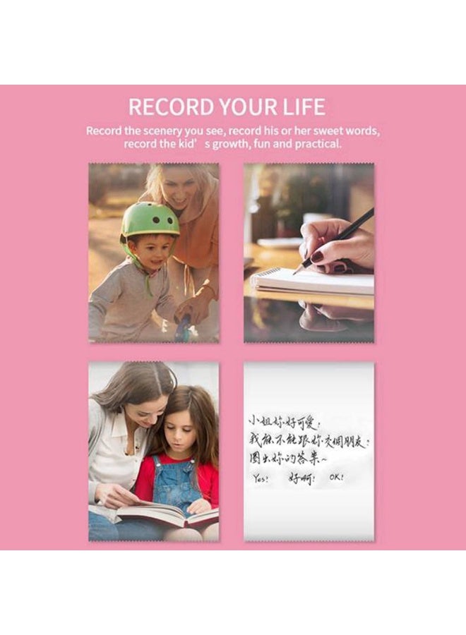 Cute Portable Mini Printer Set - Includes 5 Thermal Papers + 5 Adhesive Papers + 3 Color Papers + 6 Markers + 1 Sticker | Wireless Mobile Printer for Saudi Students & Home Use - Image 5