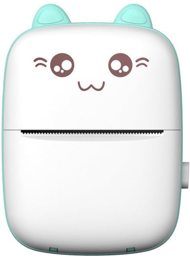 Cute Portable Mini Printer Set - Includes 5 Thermal Papers + 5 Adhesive Papers + 3 Color Papers + 6 Markers + 1 Sticker | Wireless Mobile Printer for Saudi Students & Home Use - Image 3