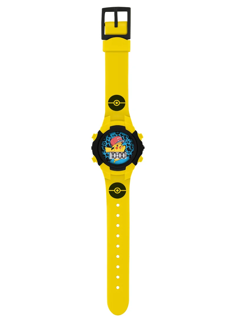 Pokemon Pokémon Character Print & Dial Digital Flashing Boys Watch - POK4128