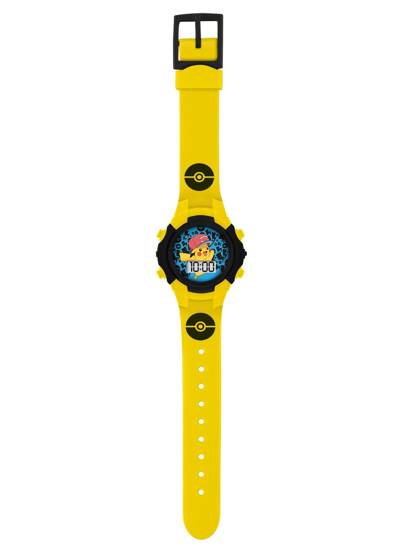 Pokemon - Pokémon Character Print & Dial Digital Flashing Boys Watch - POK4128 - Image 1