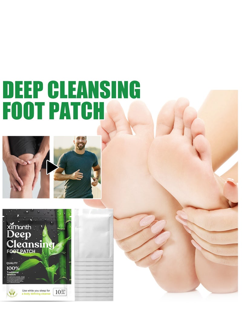 ximonth Ginger Deep Cleansing Foot Patch Dehumidifying Foot Care Relieves Stress Relaxes and Cleanses the Body 10pcs  - Image 2