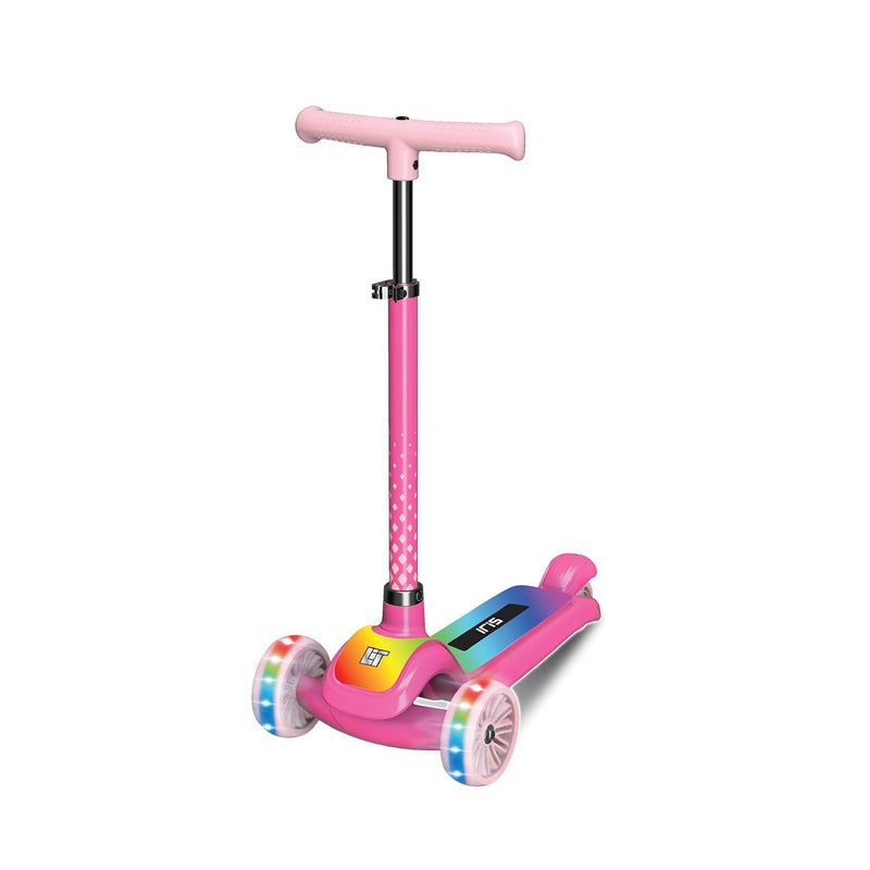 LiT Iris 3-Wheel Foldable Kick Scooter (Pink) - Image 1