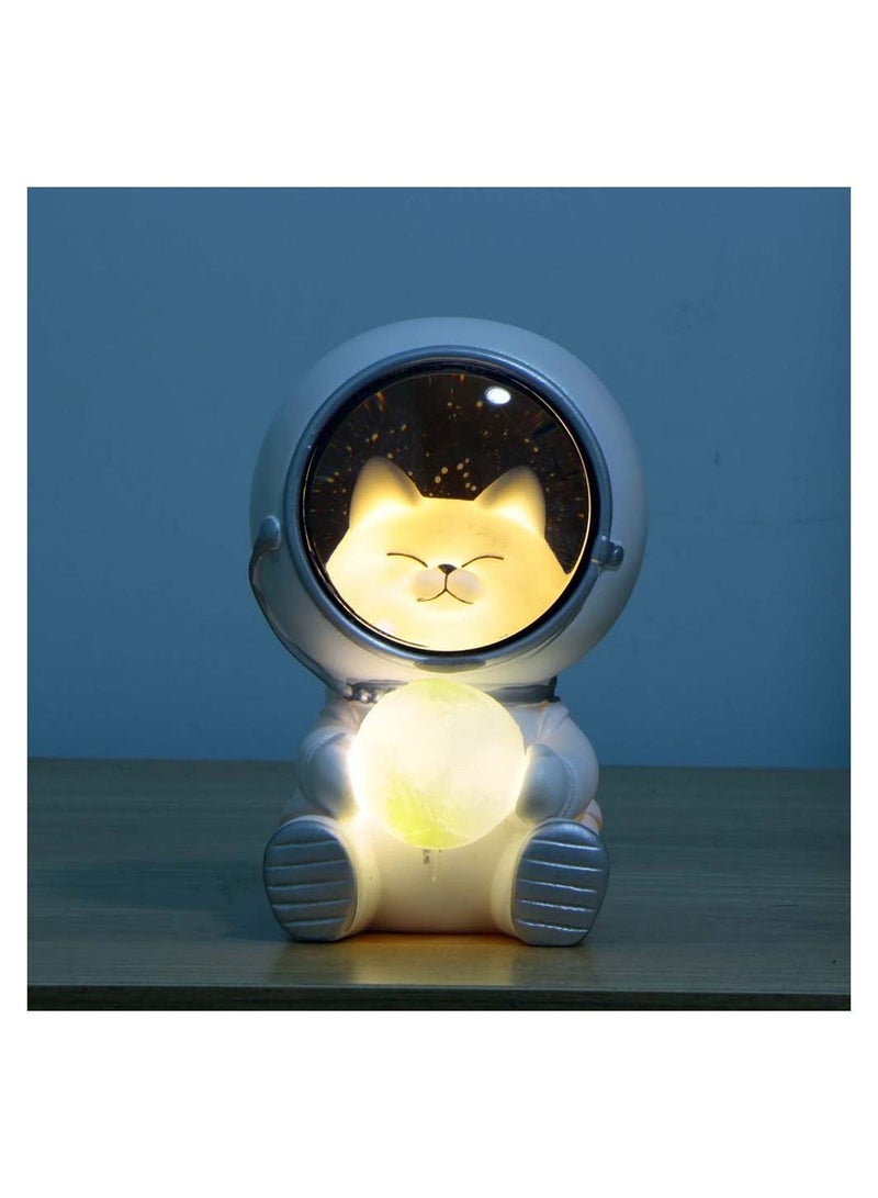 SYOSI Animal Night Light Cute Cat Astronaut Night Light Cute Spaceman LED Night Light Nursery Astronaut Moon Lamps Desktop Decoration Light Starry Lamp for Kids Room Decoration - Image 5