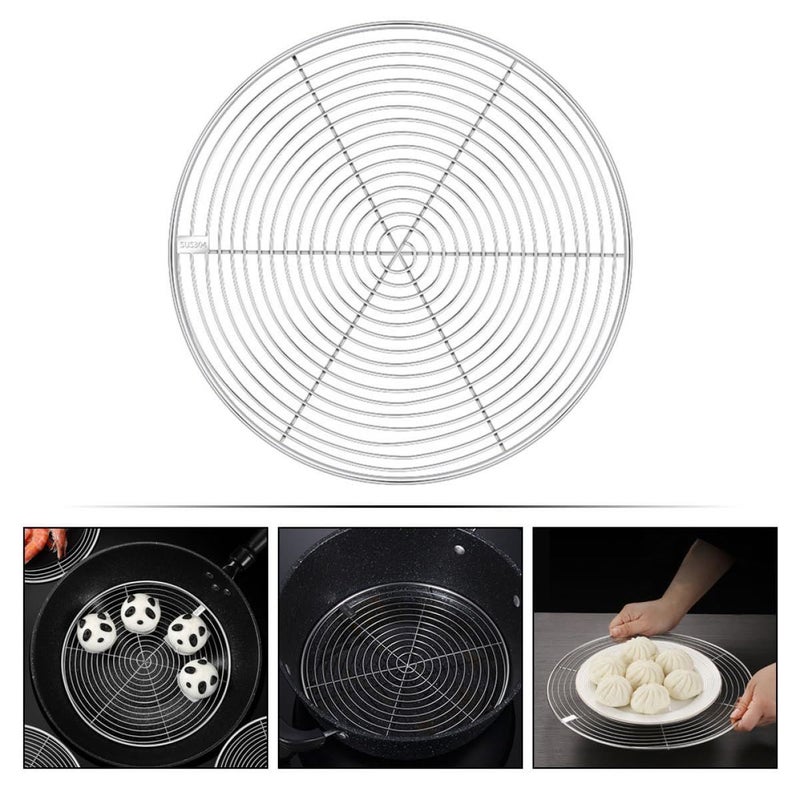 Stainless Steel Steamer Rack for Pots Round Hollow Design Non Stick Dishwasher Safe - Image 4