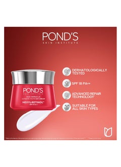 PONDS Age Miracle Ultimate Youth Day Face Cream, with SPF 18 PA++ and Hexyl Retinol,45g  - Image 3