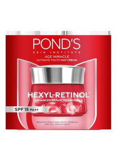 PONDS Age Miracle Ultimate Youth Day Face Cream, with SPF 18 PA++ and Hexyl Retinol,45g  - Image 2