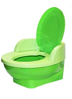 Nabhya Baby Toilet Training Potty Seat With Upper Closing Lid And Removable Bowl (Green)  - Image 1
