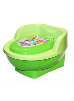 Nabhya Baby Toilet Training Potty Seat With Upper Closing Lid And Removable Bowl (Green)  - Image 2