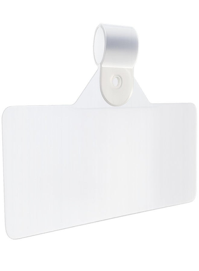 Gluposti 25 Plastic Wire Shelf Label Holder, Reusable Clip-on Adhesive Wire Rack Label Holder for Pantry Organization & Retail Display, 3" W x 1.25" H, Clear - Image 1