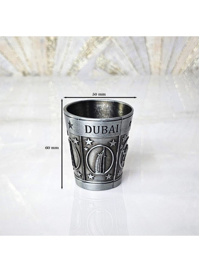 Souvenir Souq Souvenir Decoration Premium Metal Short Glass Multicolor  Polish 3 pcs - Image 2