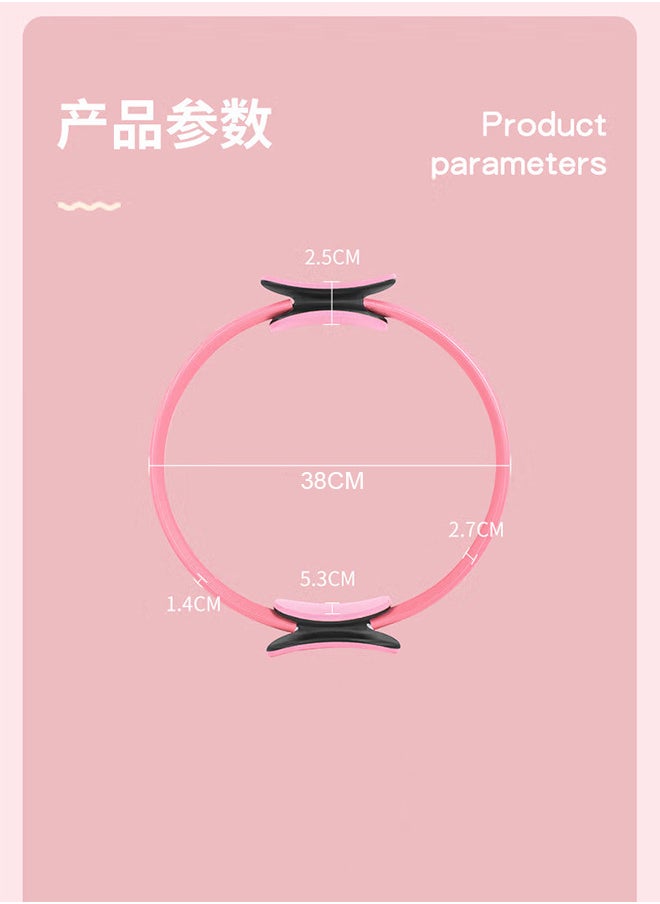 Generic Sports Fitness Pilates Circle Yoga Ring For Women 38X38cm Pink  - Image 3