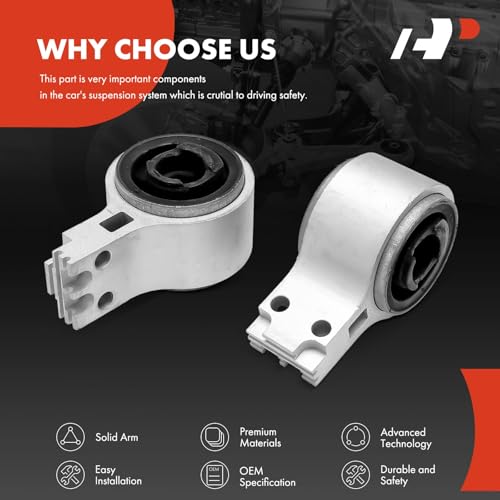 A-Premium 2 x Front Rearward Lower Control Arm Bushing Kit, Compatible with Ford Taurus 2008-2009, Flex 2010-2012, Five Hundred 2005-2007 & Lincoln MKT 2010-2012 & Mercury Montego 2005-2007, Sable - Image 5
