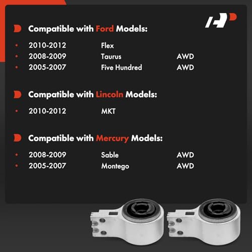 A-Premium 2 x Front Rearward Lower Control Arm Bushing Kit, Compatible with Ford Taurus 2008-2009, Flex 2010-2012, Five Hundred 2005-2007 & Lincoln MKT 2010-2012 & Mercury Montego 2005-2007, Sable - Image 2