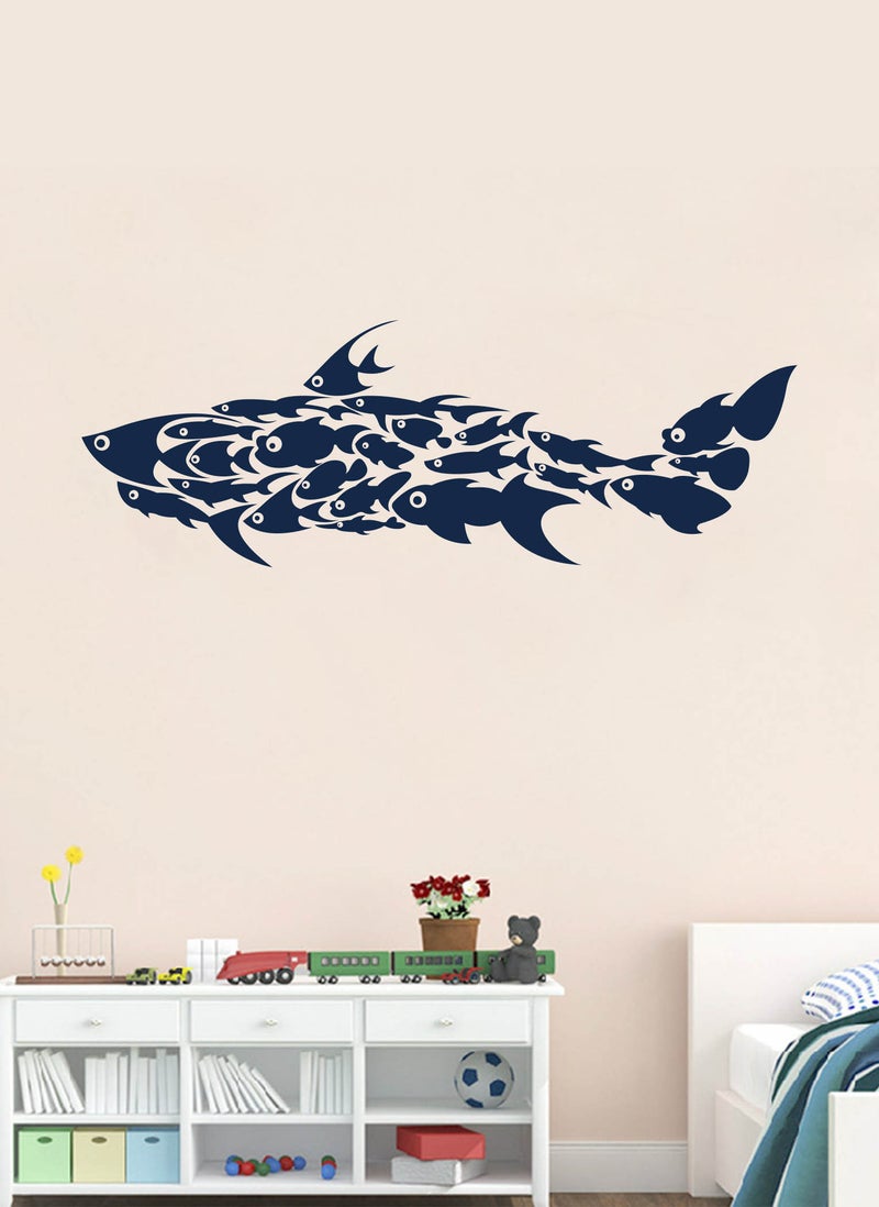 Spoil Your Wall Shark Made of Fish Design Wall Decal - Wall Arts Home Décor - Wall Sticker, 80x40 cm by Spoil Your Wall  - Image 1
