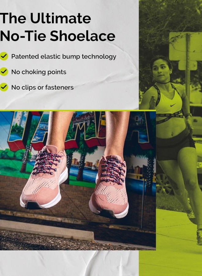 Caterpy The Ultimate Elastic No Tie Shoelaces for Adults (75cm / Electric Yellow) - Image 2