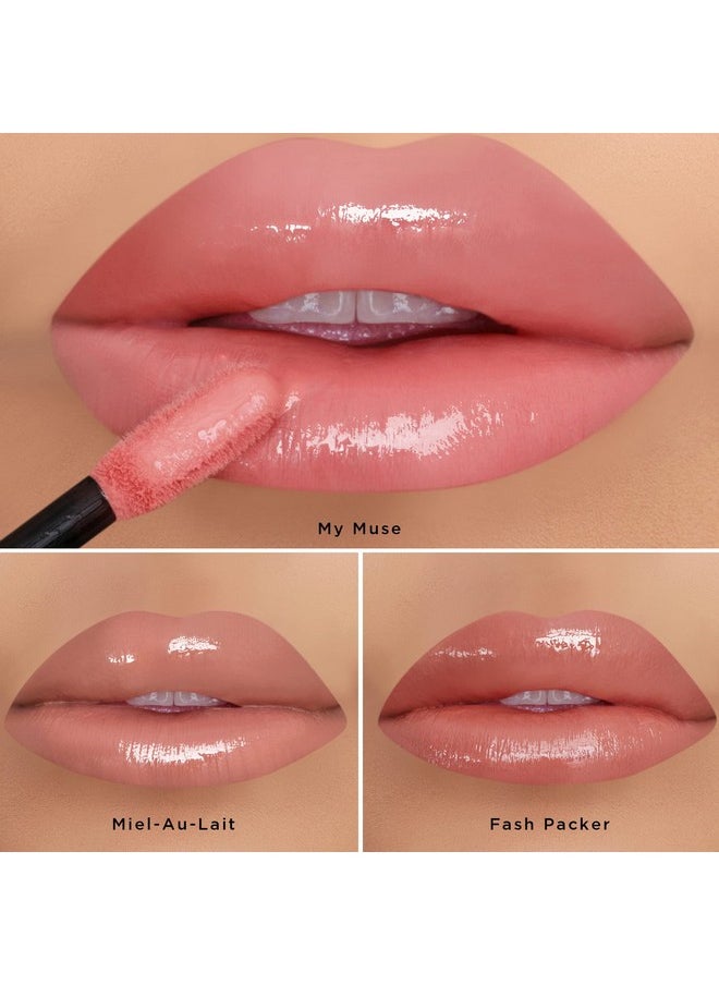 K7L - Nude Pink Lip Gloss Miel Au Lait - Image 1