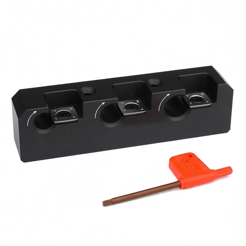 GanWei Round Wood Rods Making Tool Wood Plate To Wood Rods Accessory Tool Home Household Wookworking DIY Practical Tool 3 Holes Use with Electric Drill - Image 1