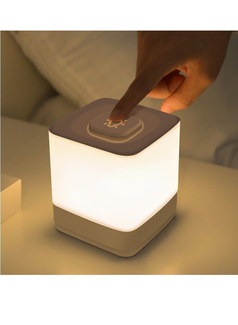 عام شحن ضوء الليل تعمل باللمس ، غرفة نوم ضوء الجو الدافئ ، ليلة النوم مع حماية العين ضوء لينة أدى ضوء السرير ضوء النوم (شحن 4000mAh) - Image 1