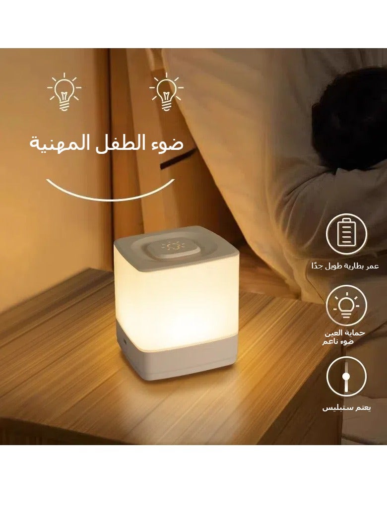 عام شحن ضوء الليل تعمل باللمس ، غرفة نوم ضوء الجو الدافئ ، ليلة النوم مع حماية العين ضوء لينة أدى ضوء السرير ضوء النوم (شحن 4000mAh) - Image 3