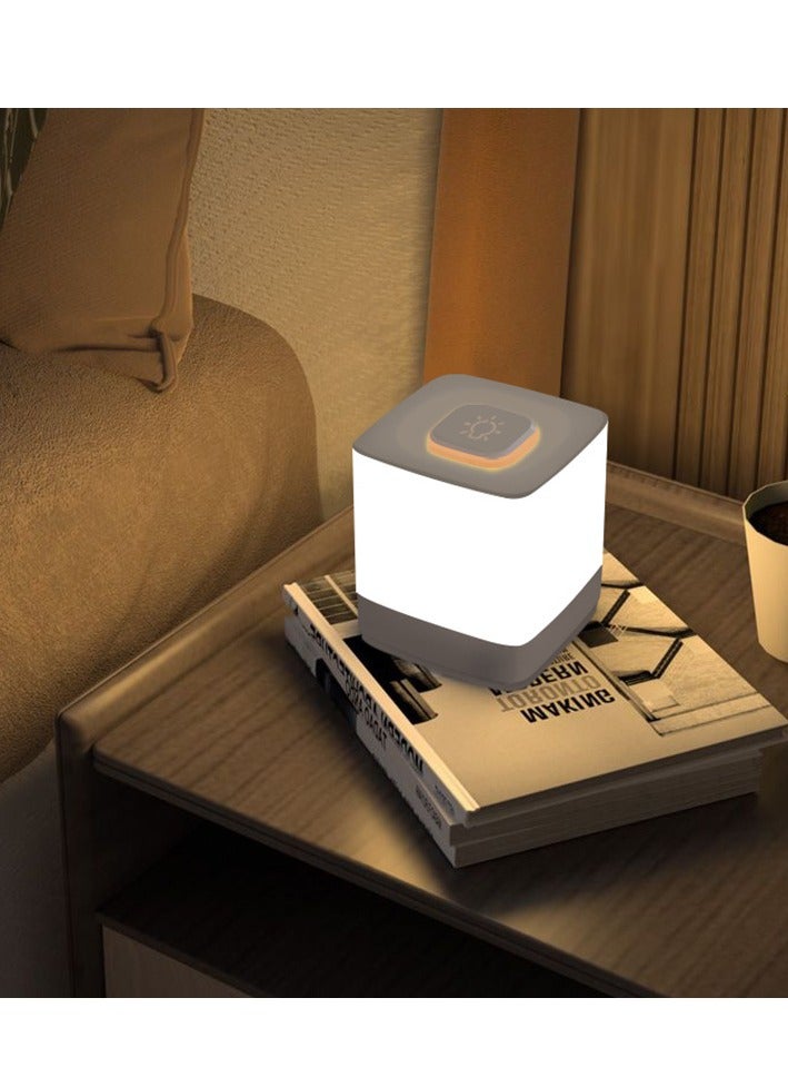 عام شحن ضوء الليل تعمل باللمس ، غرفة نوم ضوء الجو الدافئ ، ليلة النوم مع حماية العين ضوء لينة أدى ضوء السرير ضوء النوم (شحن 4000mAh) - Image 4