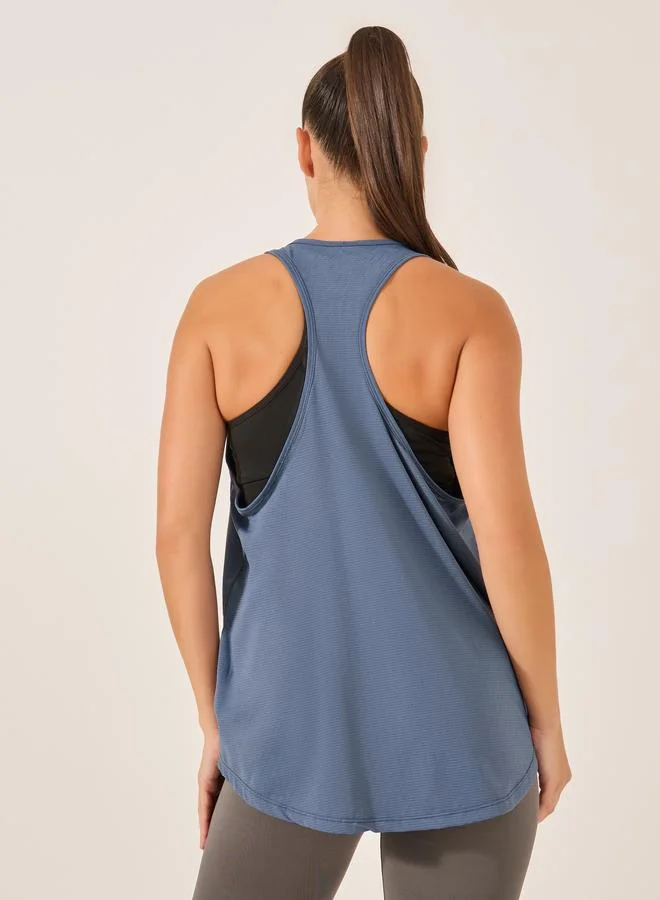 Styli Active Textured Racerback Tank Top