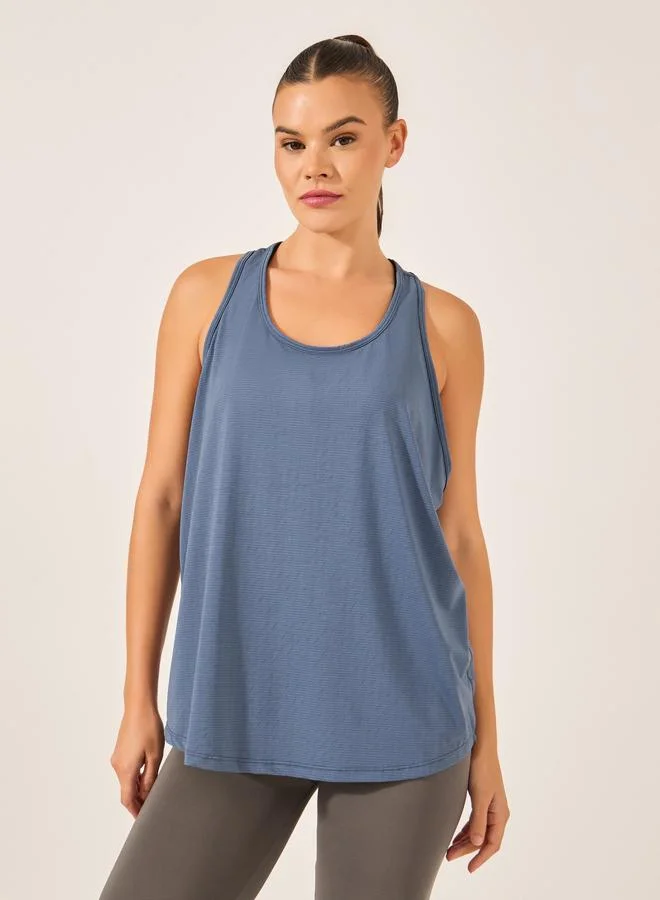 Styli Active Textured Racerback Tank Top